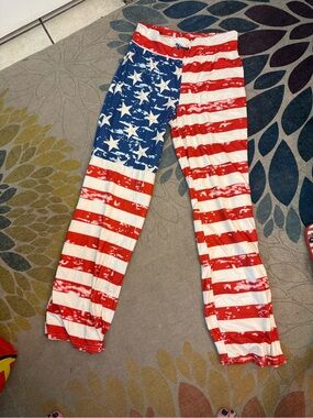 American Flag Print Lounge Pants